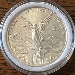 1/4 Oz Silver 2023 Mexican Libertad  Encapsulated BU
