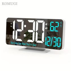 17.02cm LED Digital Clock with Dual Alarm 