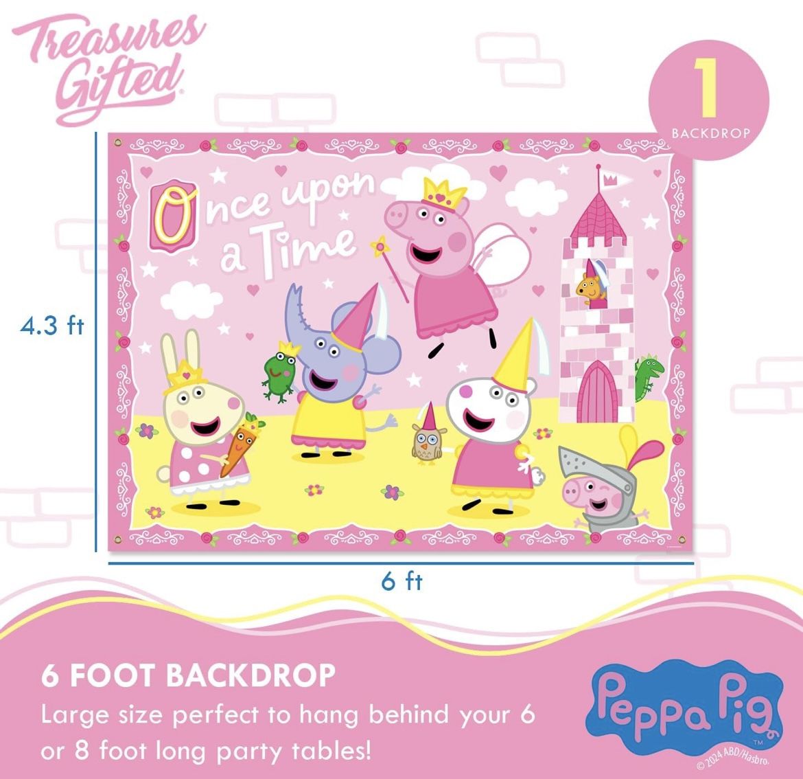 Peppa Pig Fairy Tale Themes Wall Art