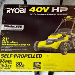 🆕 RYOBI 40V HP 21" Self-Propelled Lawn Mower - NEW IN BOX 🆕