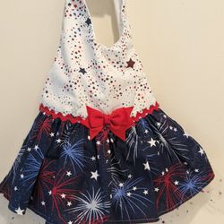 Handmade Patriotic Dog Dress 