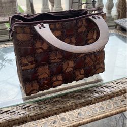 Antique Wooden Purse