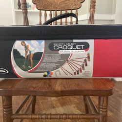 Croquet Yard Lawn Game New