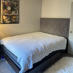 Queen Bedframe & Headboard 