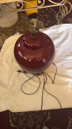 Jar lamp vintage , burgundy