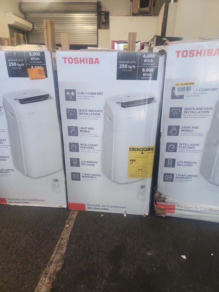 New Toshiba 8000btu Portable AC