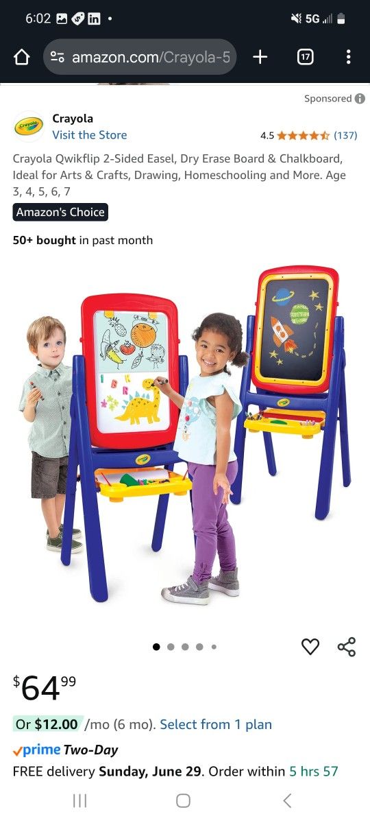 Kids Coloring Easel