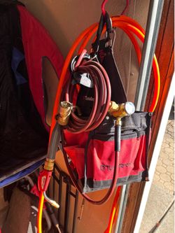 Turbo torch bag regulator and acetylene torch and quick change tip