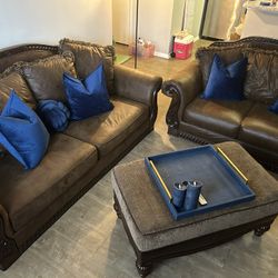 Brown Sofa Set
