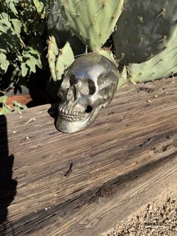 Silver Metal Skull