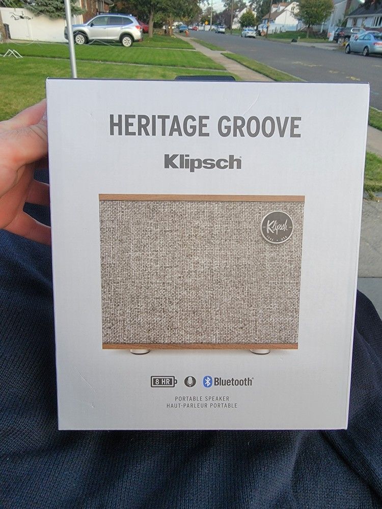 Klipsch Heritage Groove Walnut Portable Bluetooth Speaker