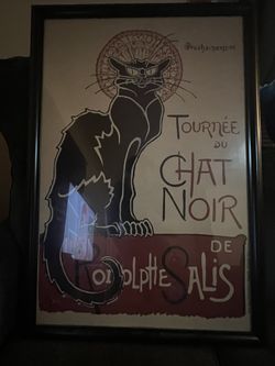 tournee du chat noir framed poster