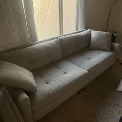 87" Long Grey Couch