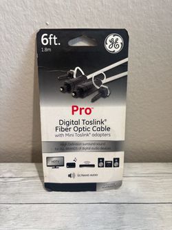 6ft Digital Toslink Fiber Optic Cable