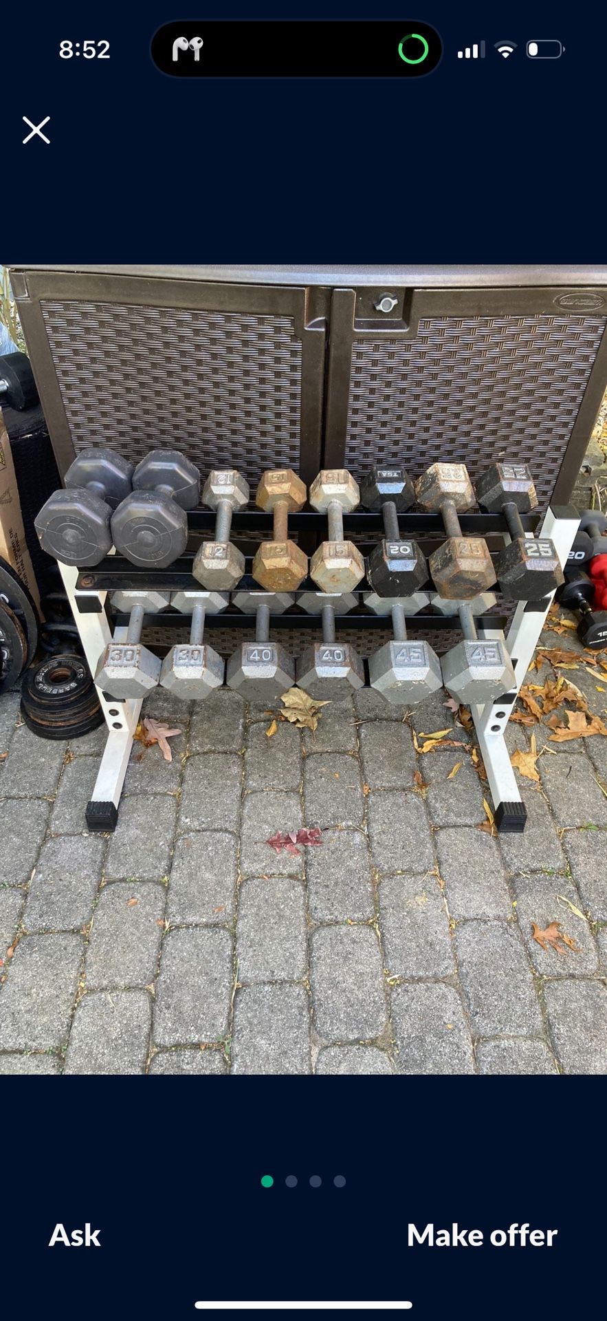 Gym Rack 52”x16”x32”