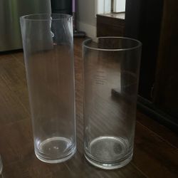 Tall Clear Vases