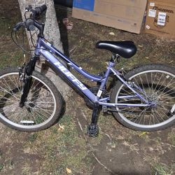 Purple Huffy Rock Creek bike
