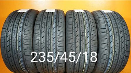 4 New Tires For Sale 235/45/18 We Service Motorcycle Tires