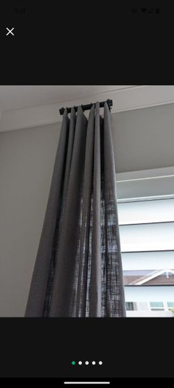 50x120 Woven Curtain Panel Pair