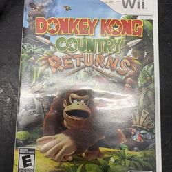 Wii donkey Kong returns