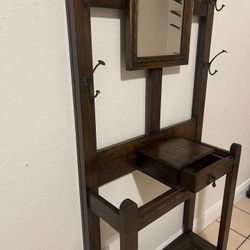 Antique Solid Wood Hat/ Coat Hanger 