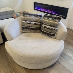 Couch And Oversized Chair