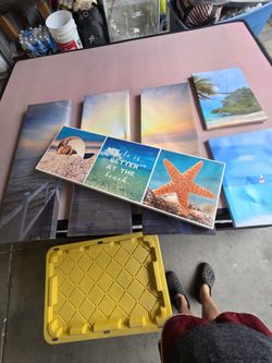 Beach Canvas Picture Wall Art