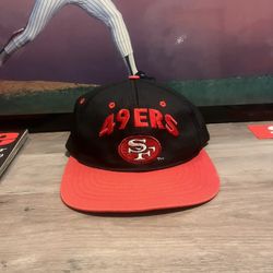 Vintage 90s Team NFL San Francisco 49ers Drew Pearson Kids Youth Snapback Hat 