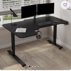 Black Wood Standing Desk Great Condition 