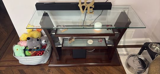 Living Room Glass Table Stand