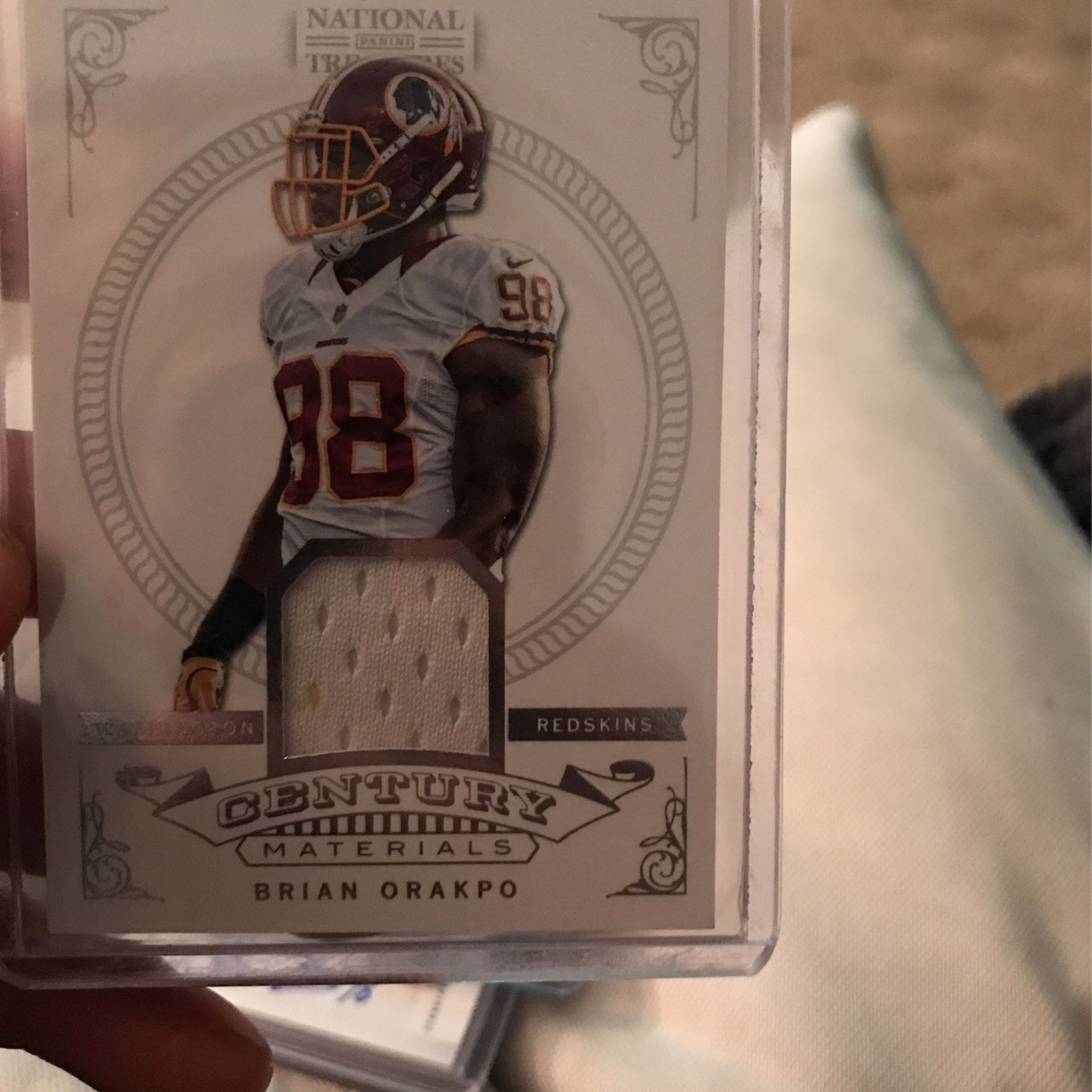 Brian Orakpo Jersey Card Numbered