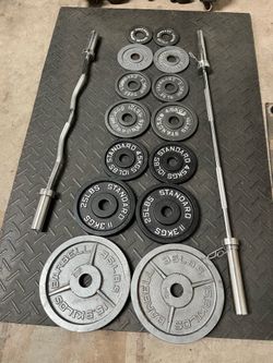 Olympic Weights with Olympic Weight Bars
