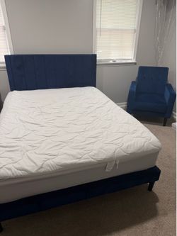 Queen bed and matching chair