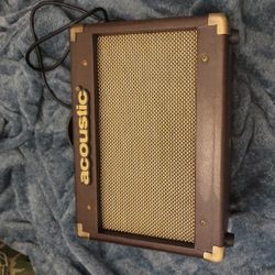  Acoustic Guitar Amp A15 15W (Features Chorus Setting) + Amp Cord  