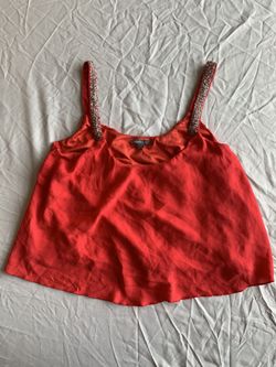 Red halter top or a crop top by Charlotte Russe size extra small