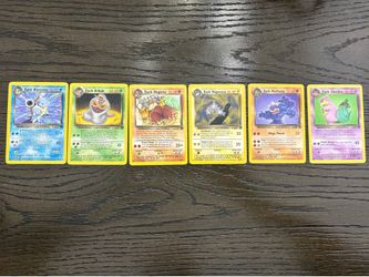 Vintage Pokemon Team Rocket Expansion Cards