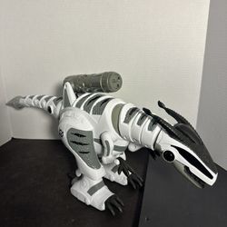 RC Robot Dinosaur 25in Shooting Dart Toy 3.7V Battery Untested No Remote