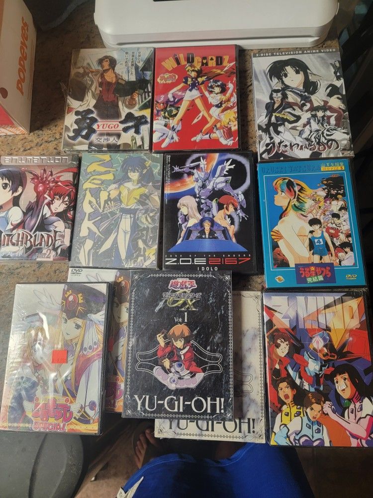 Rare Vintage Japanese Anime DVD Seasons And Movies Yu-gi-oh Urusei Yatsura Zone Of The Enders Zenki Saga And More!