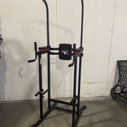 New 550 Ibs Capacity Pull Up Bar Power Tower Dip Stands Fitness Exercise