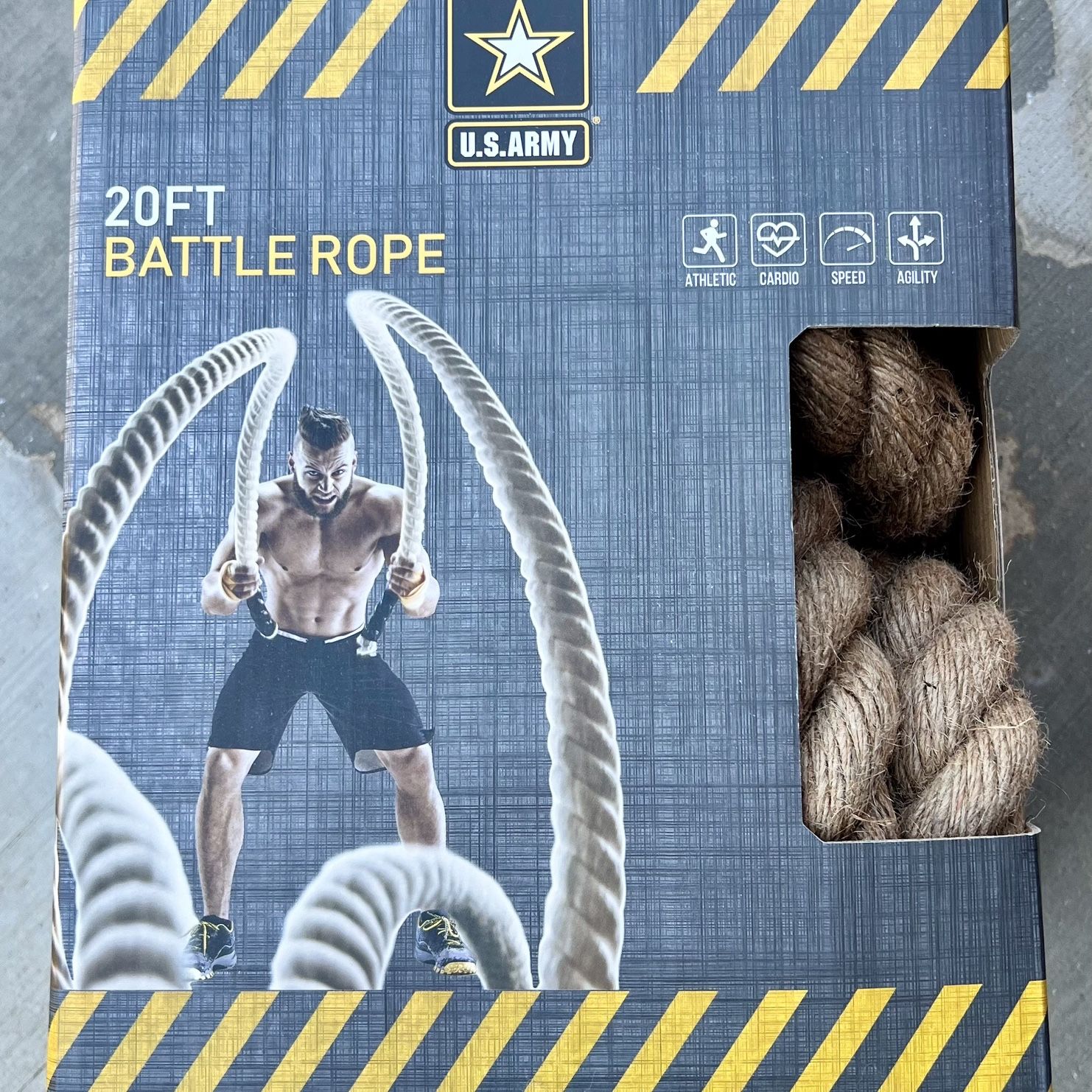 Us army 20 best sale ft battle rope