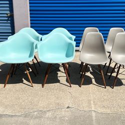 Authentic herman miller plastic molded chair/ rocking chair/ armless chair