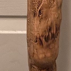 Hand Carved Wooden Walking Stick 