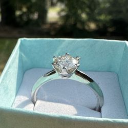 Moissanite Engagement Wedding Anniversary Ring 1 CT