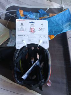 Red schwinn bike helmet