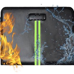 fireproof document bag with lock