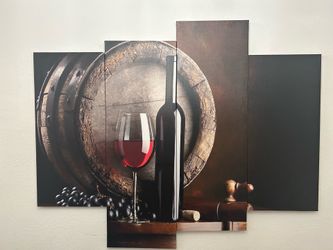 Canvass wine print