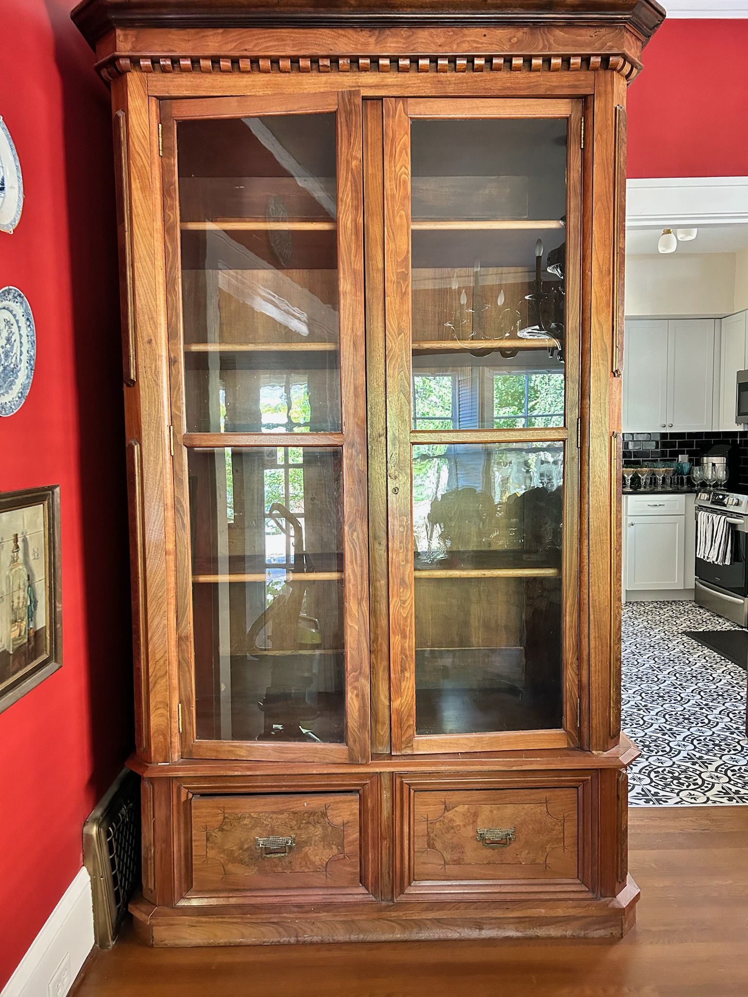 Beautiful Antique Law Library Bookcase 
