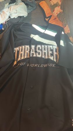 Thrasher x huf baseball jersey