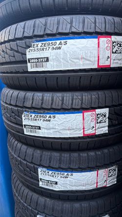 Falken Ziex ZE950 A/S 215/55R17 94W Tires (Set of 3)