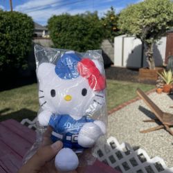New In Bag 2022 Hello Kitty Dodgers Plush